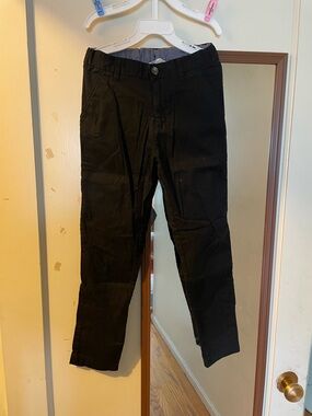 Kids Black Chino Pants - Classic Straight Fit